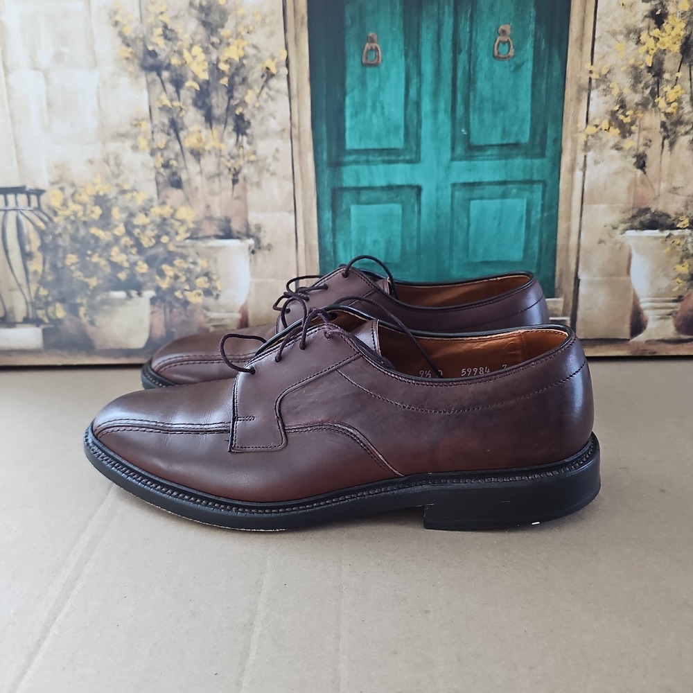 Allen Edmonds Hillcrest Leather Dress Shoes 9.5 D - Brown - Made In USA